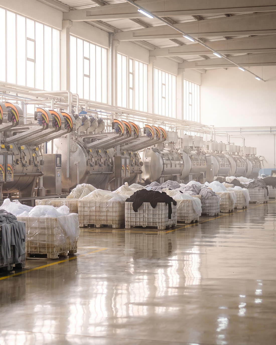 Halle de teinture et de finition textile